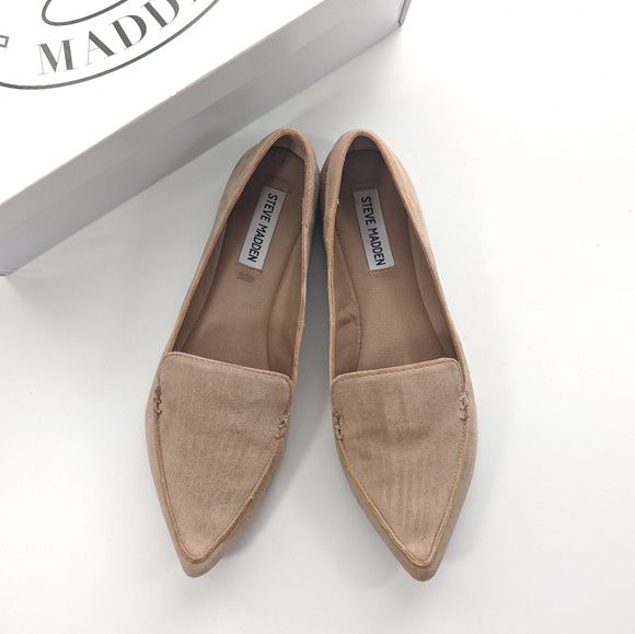 Steve Madden Shoes - Steve Madden Feather Tan Pointed Toe Loafer NIB
